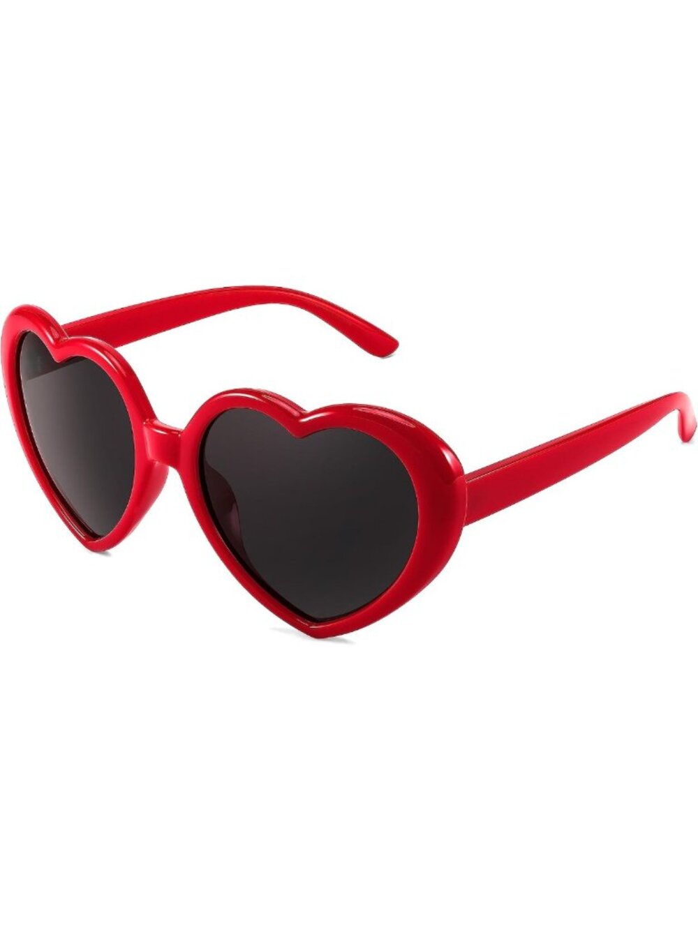 Oversized Polarized Heart Shaped Sunglasses - Vintage Fashion Eyewear for Women
